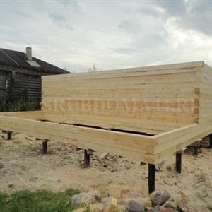 Строительство дома из бруса 8х8